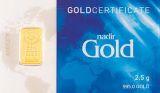 Guldtacka 2 ½ gram - Nadir Gold